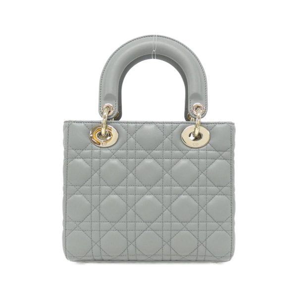 2700038905985 2 b Christian Dior Small Bag Lamb Gray Gold Hardware