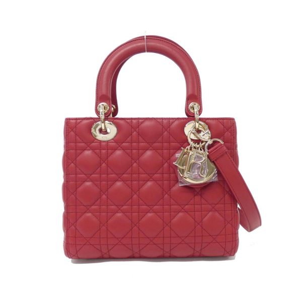 2700039004946 1 b Christian Dior Lady Dior Medium Lamb Bordeaux