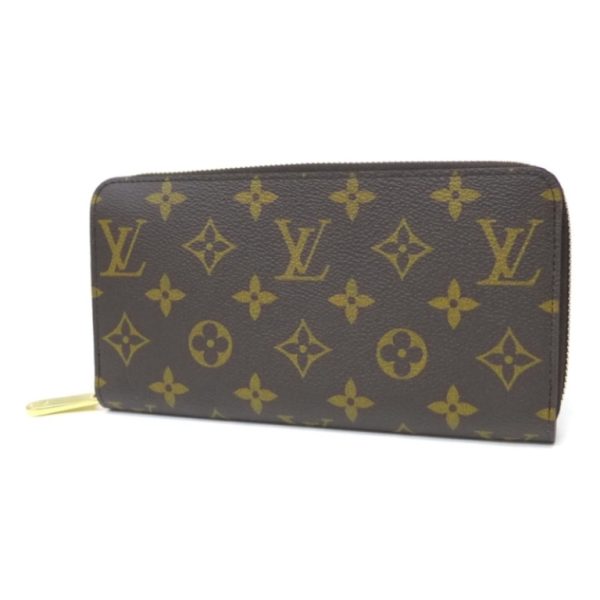 27344 1 Louis Vuitton Long Wallet Zippy Wallet Monogram Rose Ballerine Round Zipper