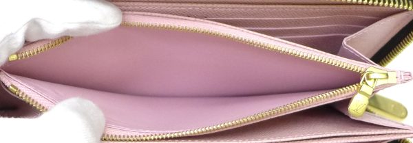 27344 4 Louis Vuitton Long Wallet Zippy Wallet Monogram Rose Ballerine Round Zipper