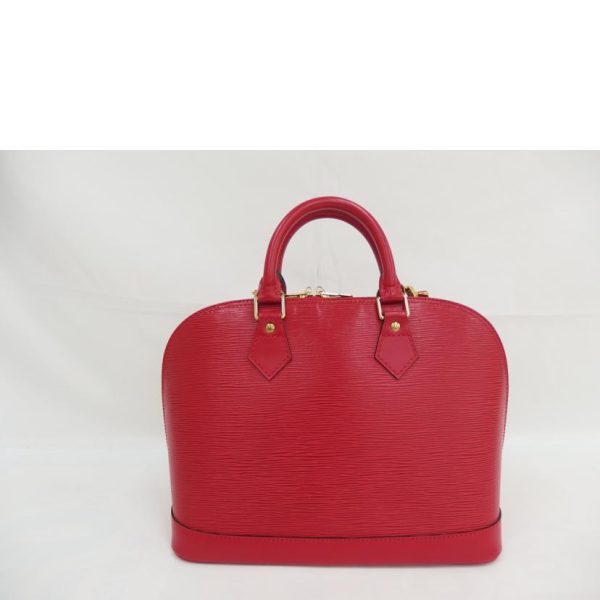 27595 2 Louis Vuitton Alma Epi Bag Red