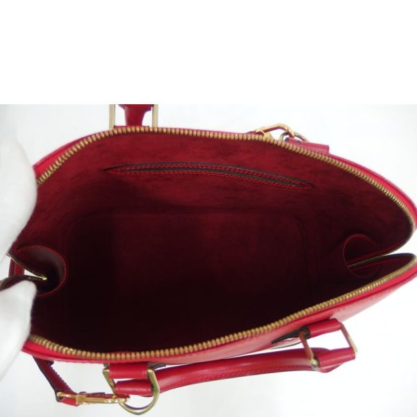 27595 5 Louis Vuitton Alma Epi Bag Red