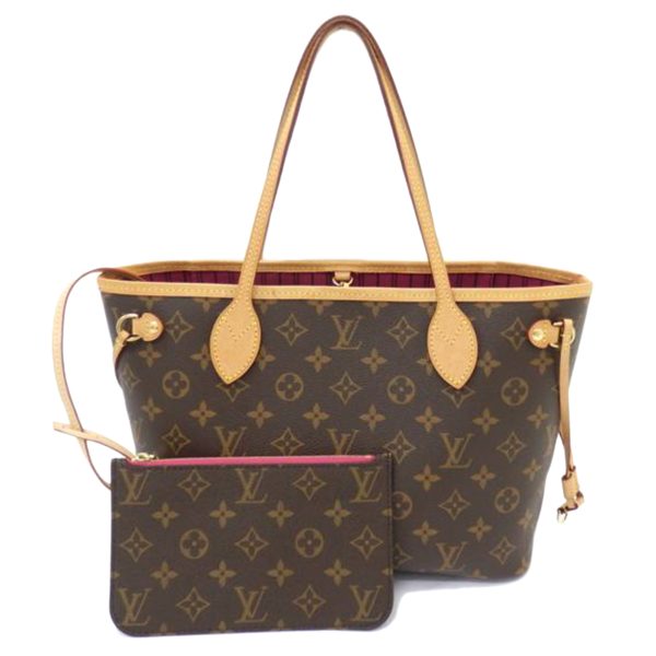 27652 1 Louis Vuitton Neverfull PM Monogram Handbag Brown