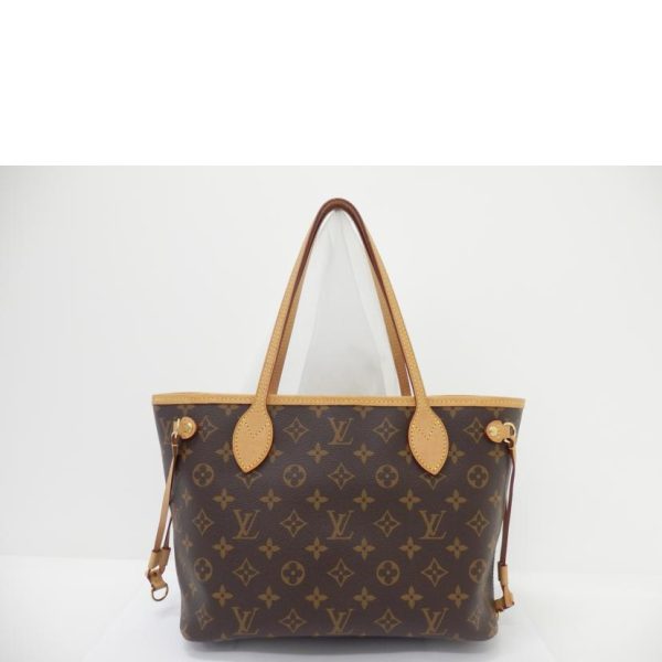 27652 2 Louis Vuitton Neverfull PM Monogram Handbag Brown