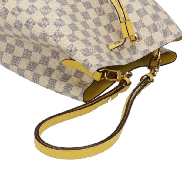 28281 3 Louis Vuitton Neonoe Damier Azur Shoulder Bag White