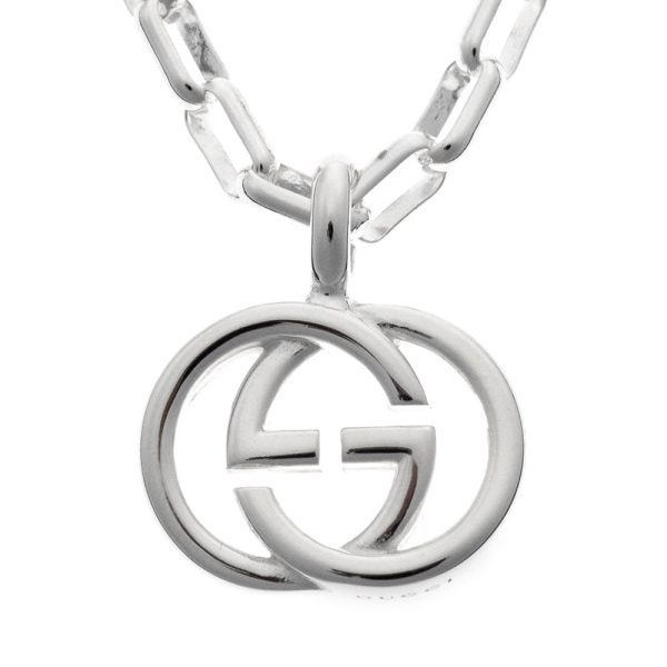 295710 j8400 8106 01 Gucci GG Double G Necklace Silver