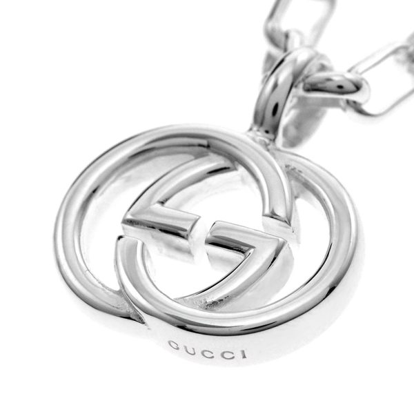 295710 j8400 8106 03 Gucci GG Double G Necklace Silver