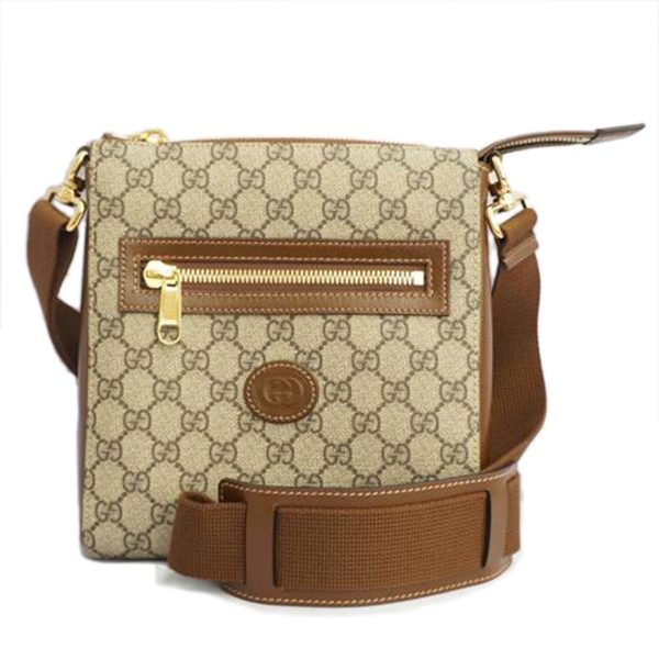 29732 1 Gucci Messenger GG Supreme Canvas Messenger Bag