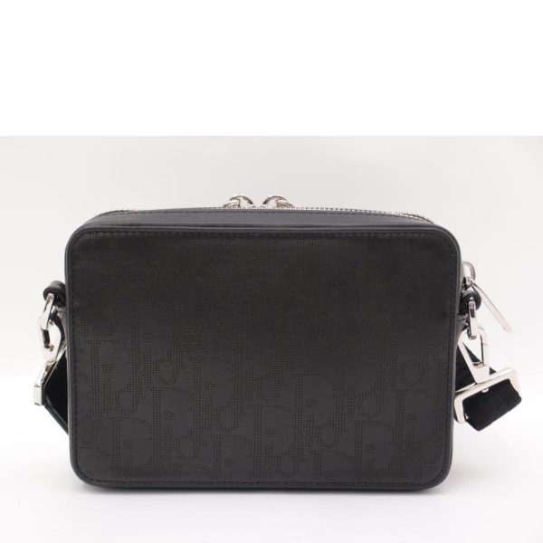 29983 2 Christian Dior Oblique Galaxy Messenger 2way Pouch Black