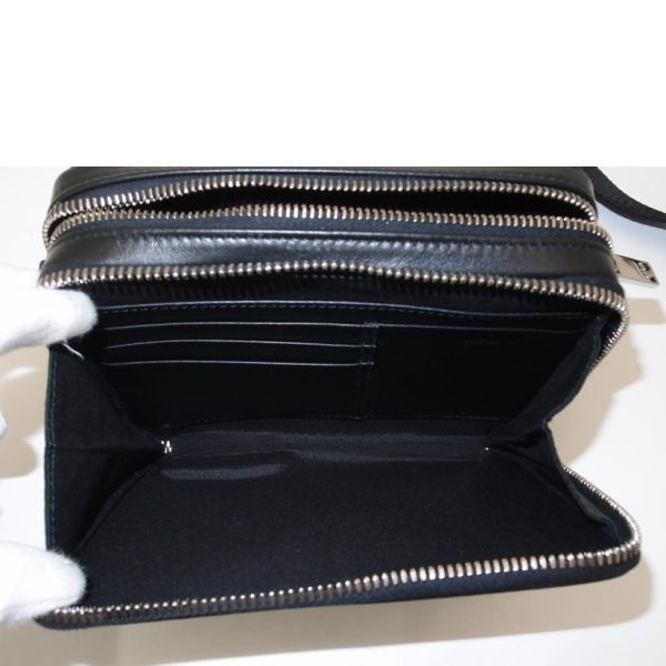 29983 4 Christian Dior Oblique Galaxy Messenger 2way Pouch Black