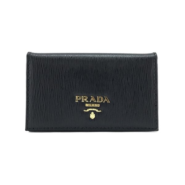 2h002724 01 Prada Vitello Move Leather Card Case Black