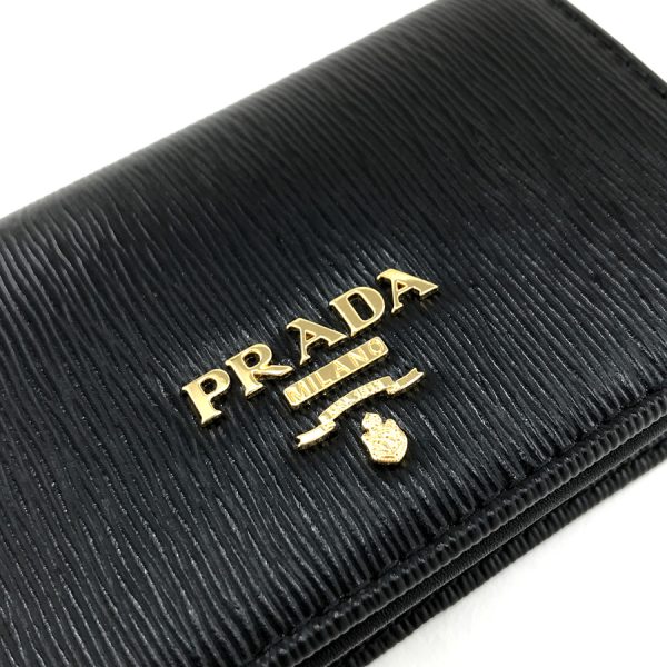 2h002724 06 Prada Vitello Move Leather Card Case Black