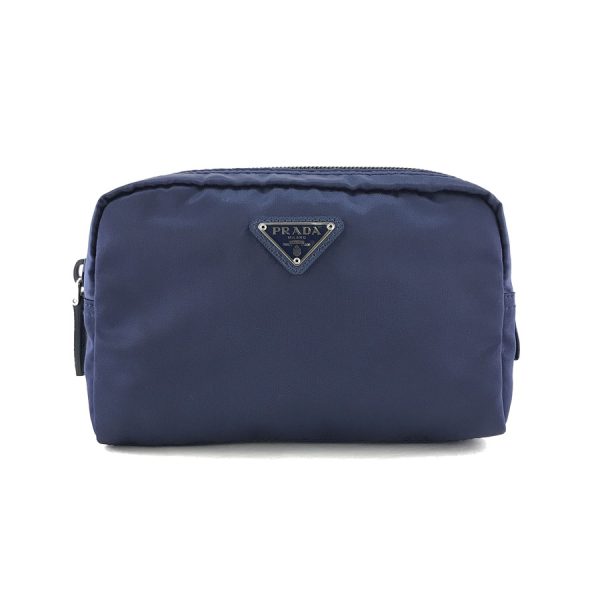 2h002802 01 Prada Tessuto Nylon Cosmetic Pouch Navy