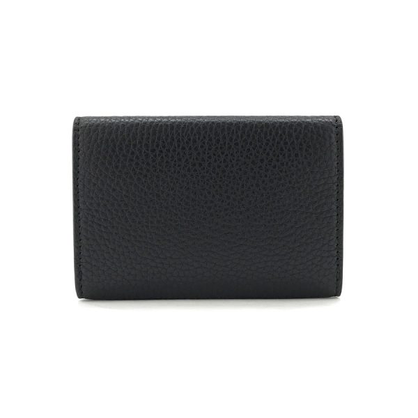 2h003393 02 Gucci Card Case Business Card Holder Dorian Leather Black