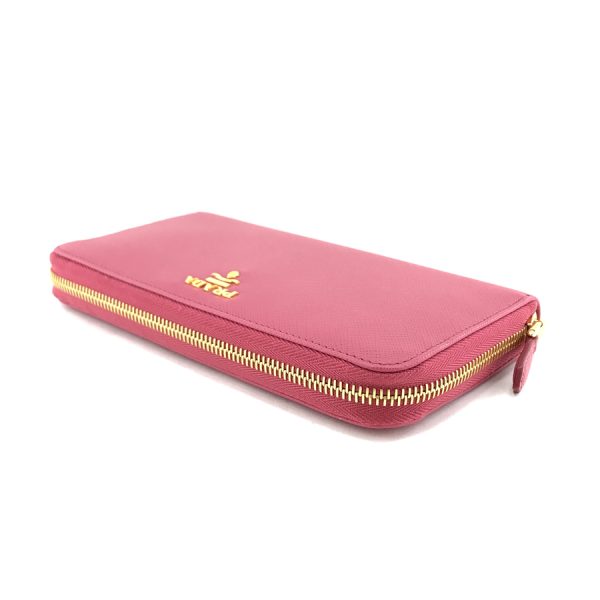 2h003814 03 Prada Long Wallet Leather Pink