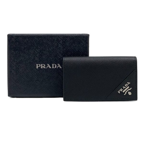 2mc122 s me nero 07 Prada Card Holder Leather Black