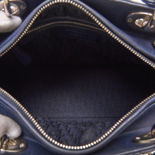 2nkda8jerympo 8 Dior Lady Dior Cannage Lambskin Handbag Navy