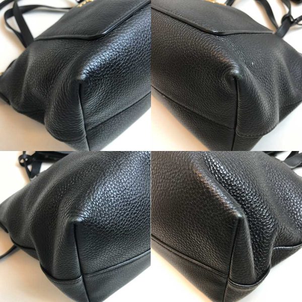 3 pr230901 1m 02 Prada Logo Leather Handbag Black