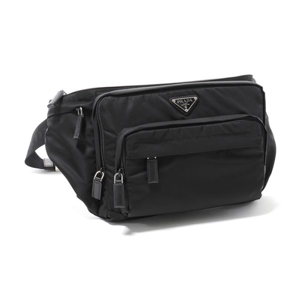 300906607 1 Prada Waist Pouch Bag Nylon Nero Black