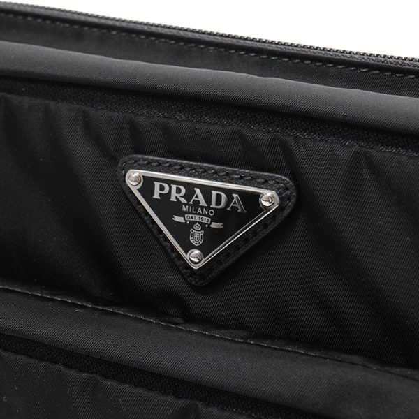 300906607 5 Prada Waist Pouch Bag Nylon Nero Black