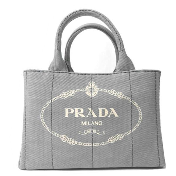 30092 1 Prada Canapa Medium Canvas Tote Bag