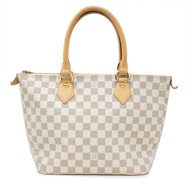 30164 1 Louis Vuitton Saleya Damier Azur Bag White