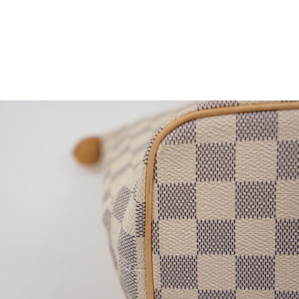 30164 11 Louis Vuitton Saleya Damier Azur Bag White