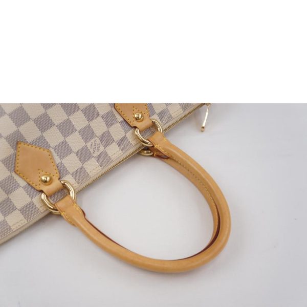 30164 3 Louis Vuitton Saleya Damier Azur Bag White