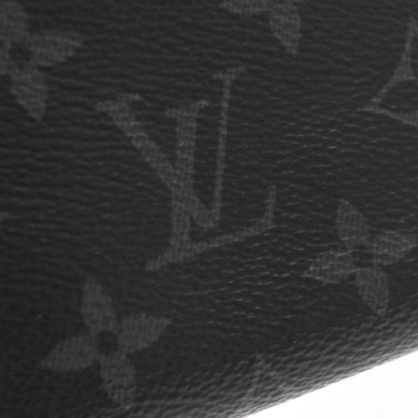 3024c040012 5 LOUIS VUITTON Monogram Eclipse Portomonet Coin Case Wallet Black