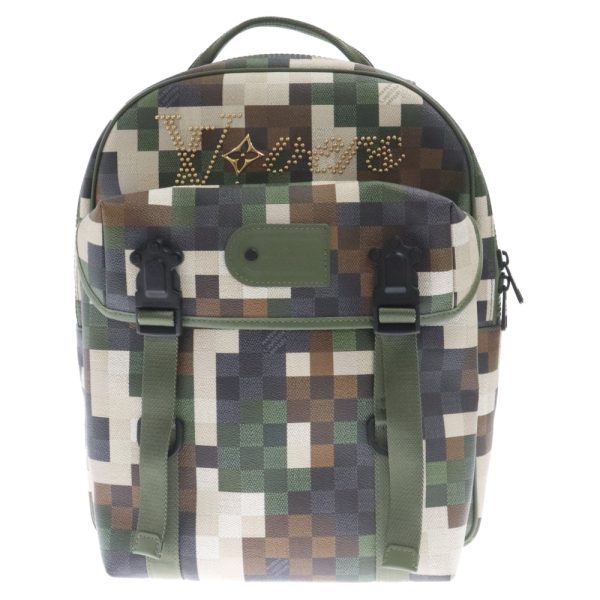 3024d290002 1 Louis Vuitton Motion Backpack Canvas Green