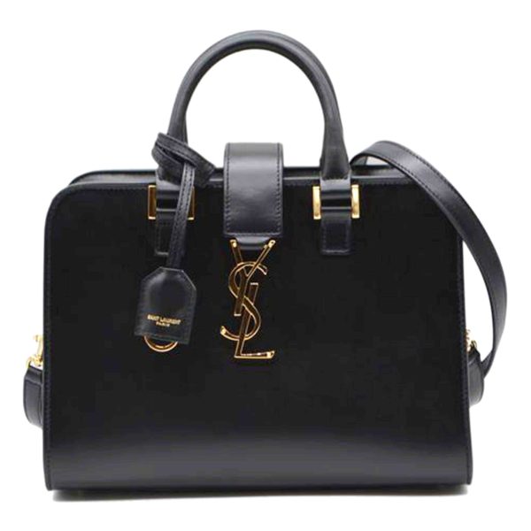 30496 1 Saint Laurent Baby Cabas Monogram Shoulder Bag Black