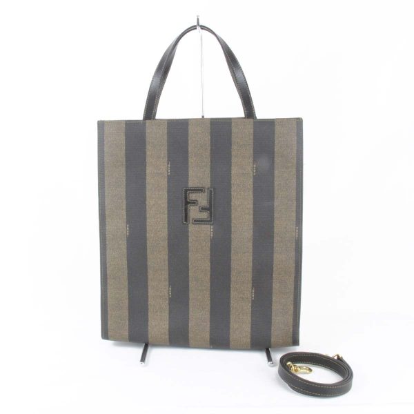 3085231207343t 1 Fendi Canvas Shoulder Bag Khaki