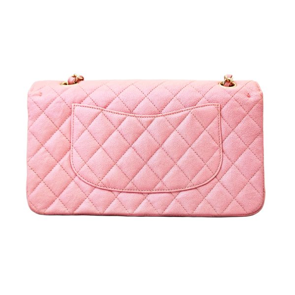 3086051029101 15 Chanel Matelasse Double Flap Chain Leather Clutch Bag Pink