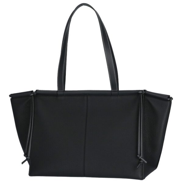 30912ab9000511100 2 Loewe Cushion Tote Handbag Calfskin Black