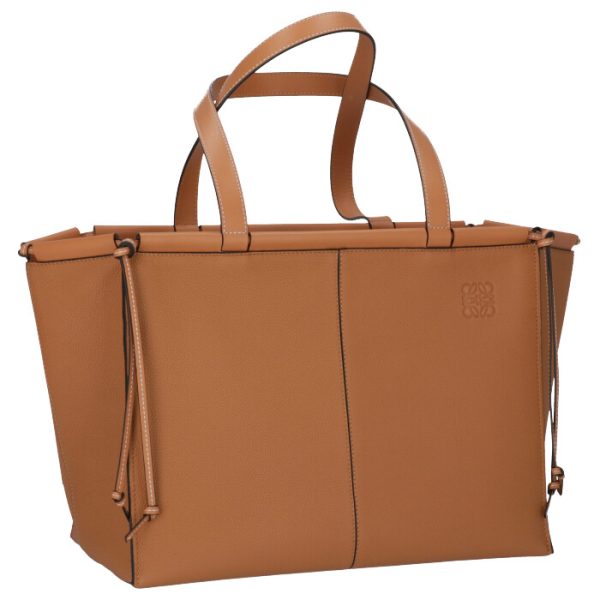 30912ab9000513649 Loewe Cushion Tote Light Caramel Brown