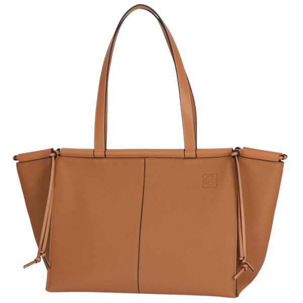 30912ab9000513649 1 Loewe Cushion Tote Light Caramel Brown