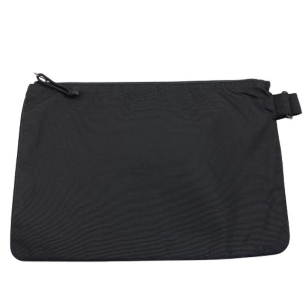 31 20211112 Balenciaga Handle Pouch Zipper Pouch Clutch Bag Black