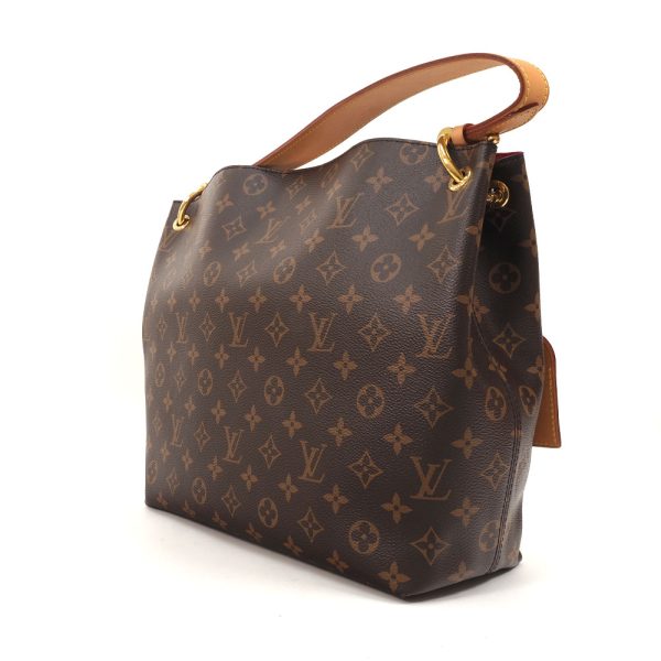 3100427 201n 2 Louis Vuitton Graceful PM Monogram One Shoulder Tote Bag Brown