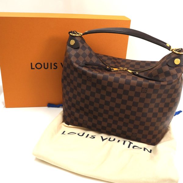 3100427 233n 9 Louis Vuitton Duomo Hobo Damier Ebene Shoulder Bag Brown