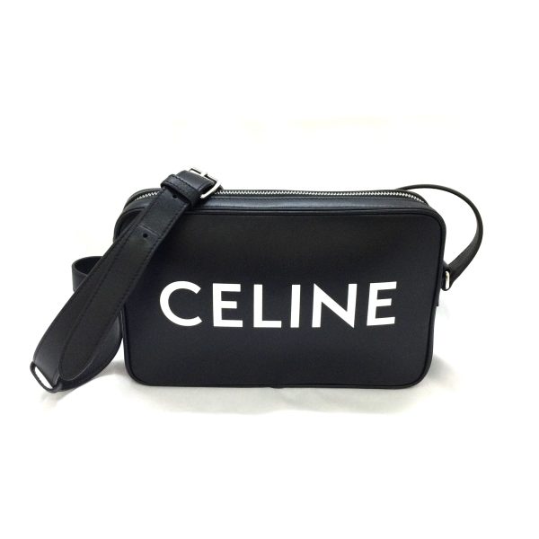 3100448 3n 1 Celine Camera Bag Leather Black