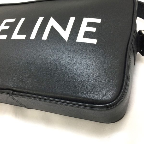 3100448 3n 4 Celine Camera Bag Leather Black