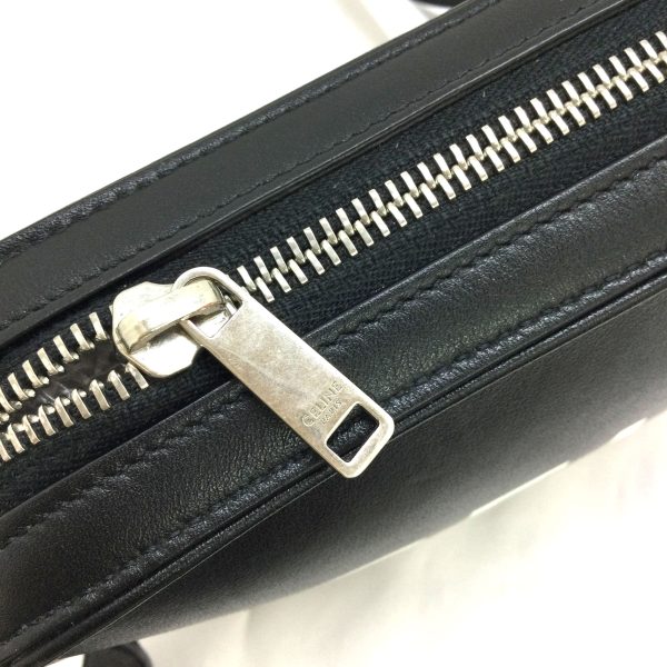 3100448 3n 6 Celine Camera Bag Leather Black