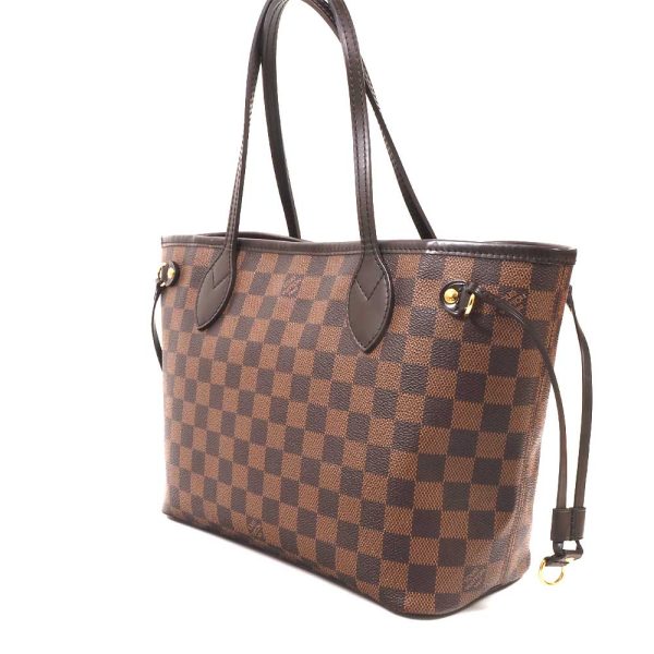 3100540 141n 2 Louis Vuitton Damier Neverfull Pm Lightweight Shoulder Bag Ebene Brown