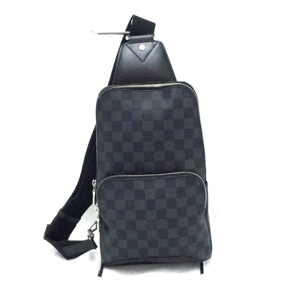 31006539316 20n 1 Louis Vuitton Damier Spring Avenue Sling Graphite Bag Black Gray