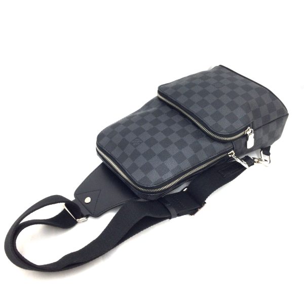 31006539316 20n 3 Louis Vuitton Damier Spring Avenue Sling Graphite Bag Black Gray