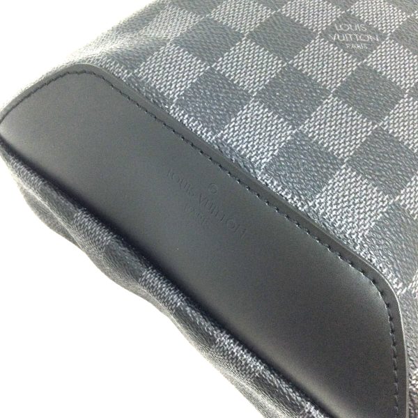 31006539316 20n 4 Louis Vuitton Damier Spring Avenue Sling Graphite Bag Black Gray