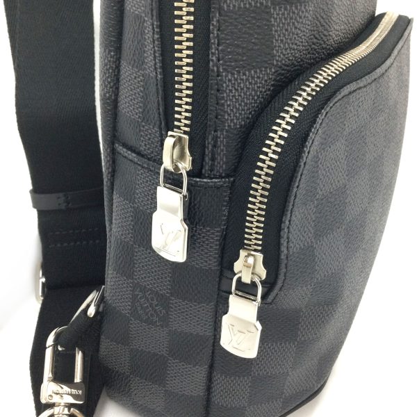 31006539316 20n 5 Louis Vuitton Damier Spring Avenue Sling Graphite Bag Black Gray