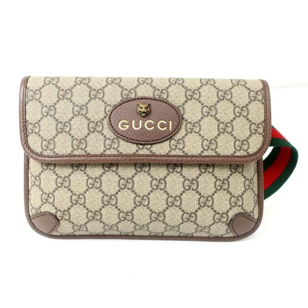 31009 1 Gucci Supreme Belt Bag Body Bag Black