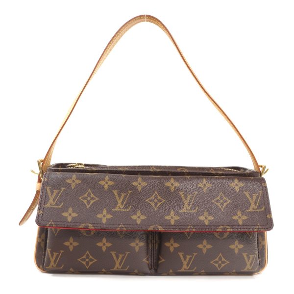 3103140 127n 1 Louis Vuitton Vivacite MM Shoulder Bag Monogram Brown