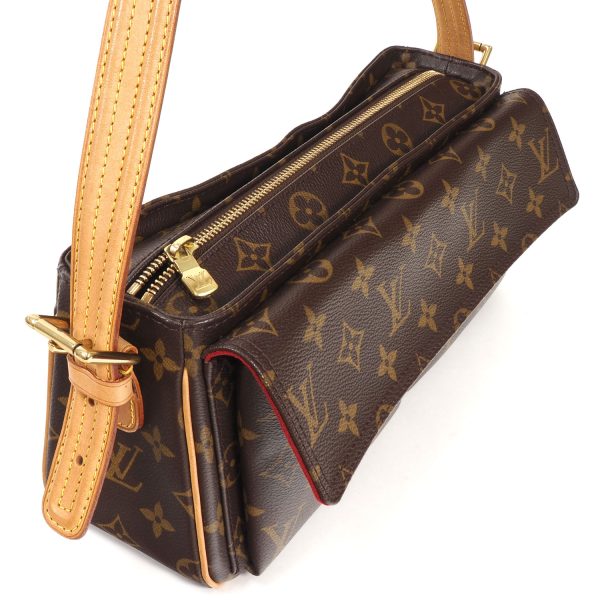 3103140 127n 3 Louis Vuitton Vivacite MM Shoulder Bag Monogram Brown